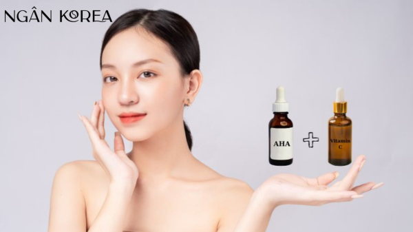 kết hợp AHA và Vitamin C