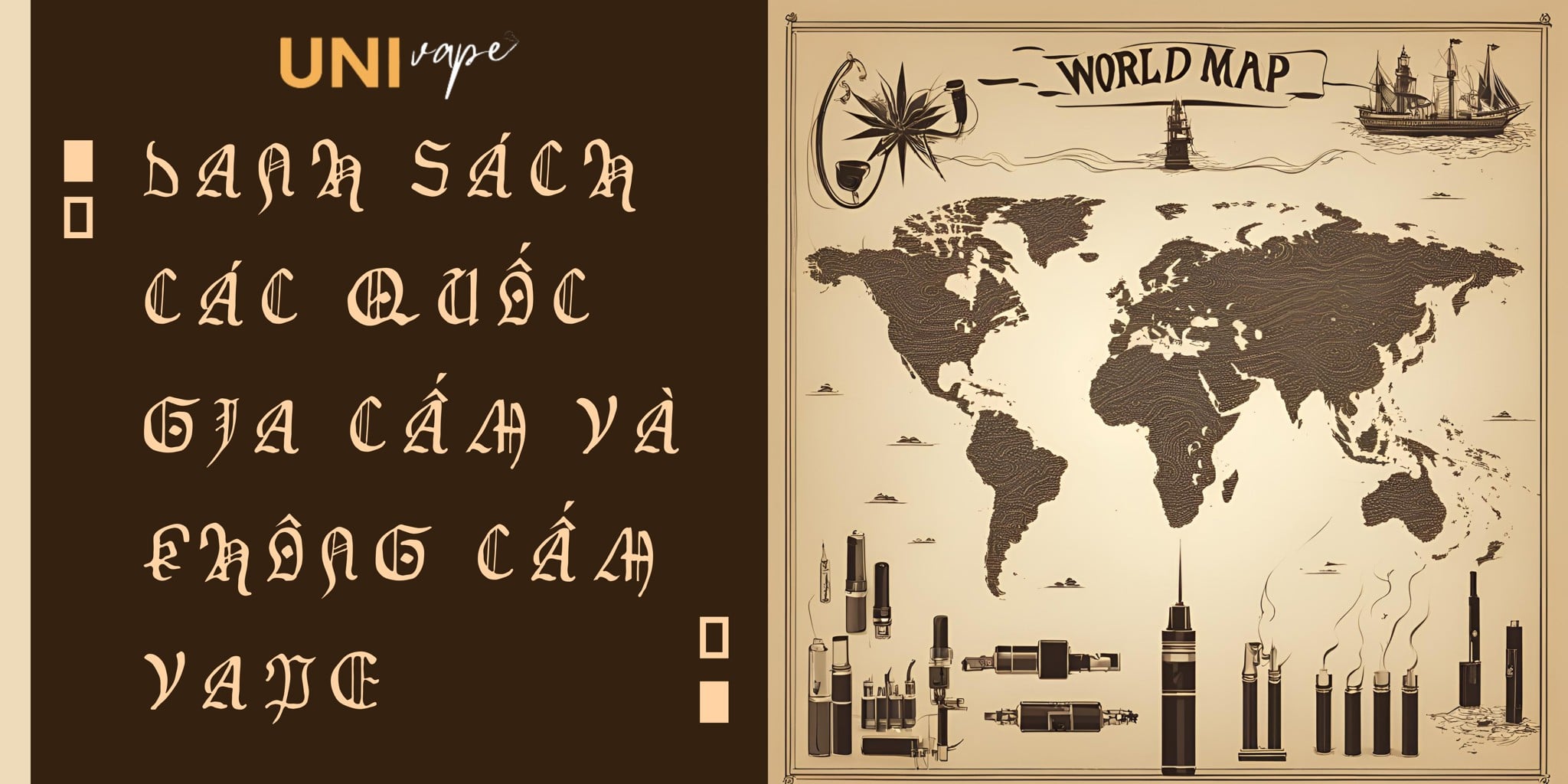 Danh Sách Các Quốc Gia Cấm Và Không Cấm Vape 2024