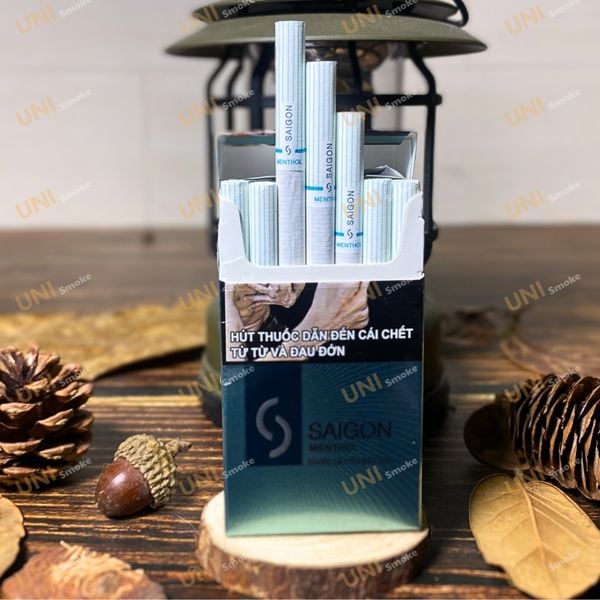 Bên Trong Thuốc Saigon Menthol Bạc Hà Sài Gòn Xanh
