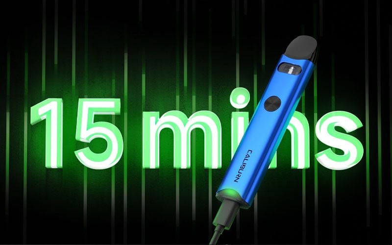 Caliburn A3 Chỉ Cần 15 Phút Để Sạc Đầy Pin