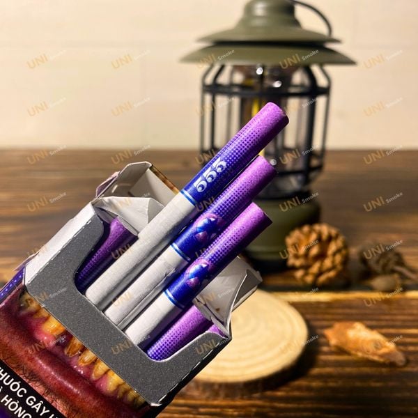 Điếu 555 State Express Sphere 90 Bấm Việt Quất