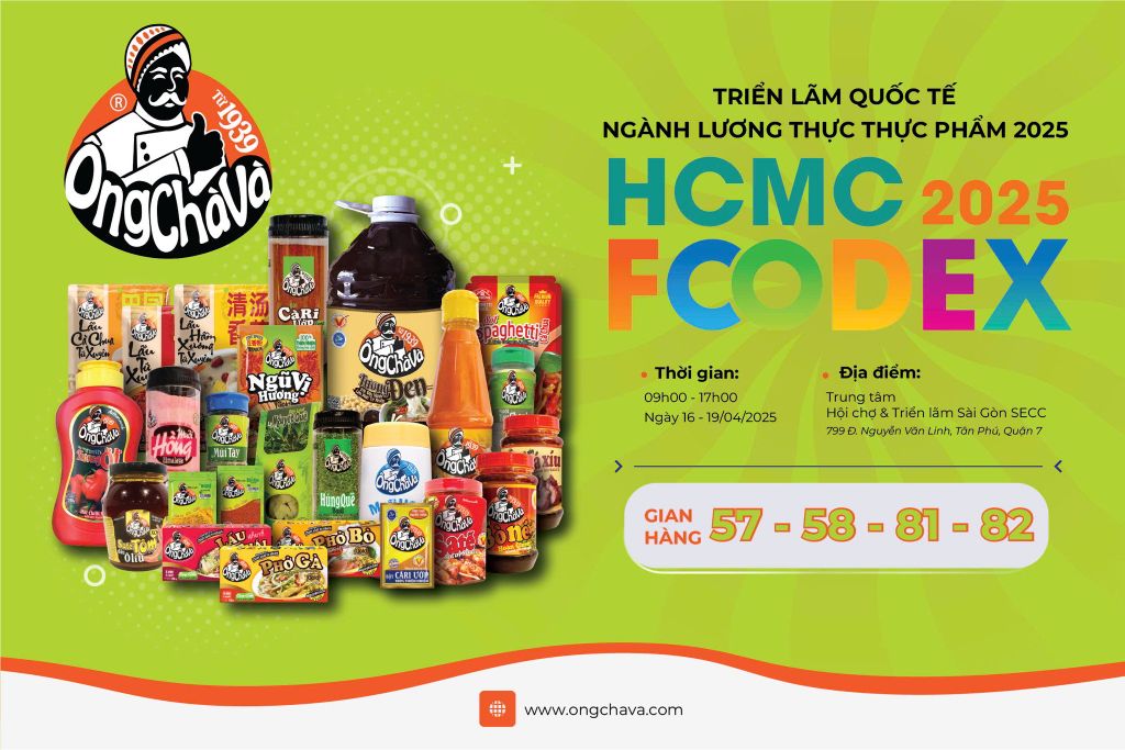 ÔNG CHÀ VÀ CHÍNH THỨC GÓP MẶT TẠI HCMC FOODEX 2025 - LAN TỎA TINH HOA GIA VỊ VIỆT ĐẾN NGƯỜI TIÊU DÙNG TRÊN TOÀN CẦU