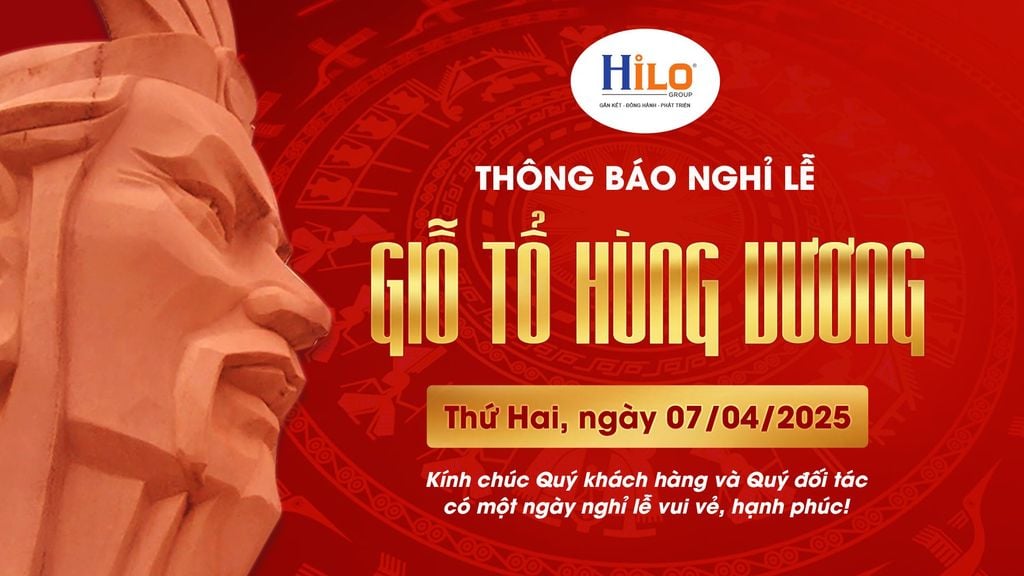 Thông báo lịch nghỉ lễ Giỗ Tổ Hùng Vương 2025