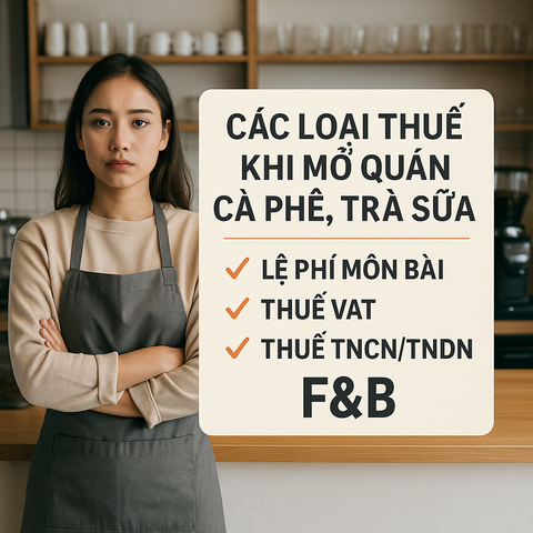 Mở Quán Cà Phê, Trà Sữa Cần Đóng Những Loại Thuế Nào? – Hướng Dẫn Chi Tiết Cho Người Khởi Nghiệp F&B