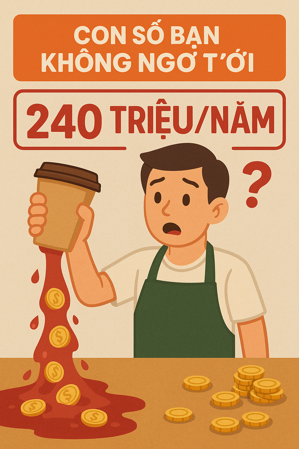 “Chiếc ly giấy không có hóa đơn – thứ khiến bạn mất trắng 240 triệu chi phí mỗi năm”