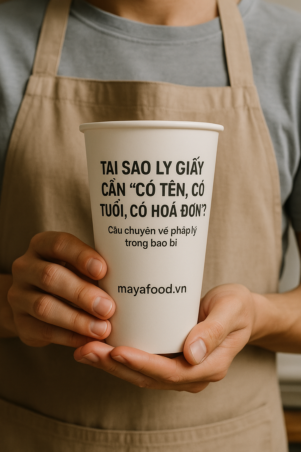Tại sao ly giấy cần ‘có tên, có tuổi, có hoá đơn’? – Câu chuyện về pháp lý trong bao bì