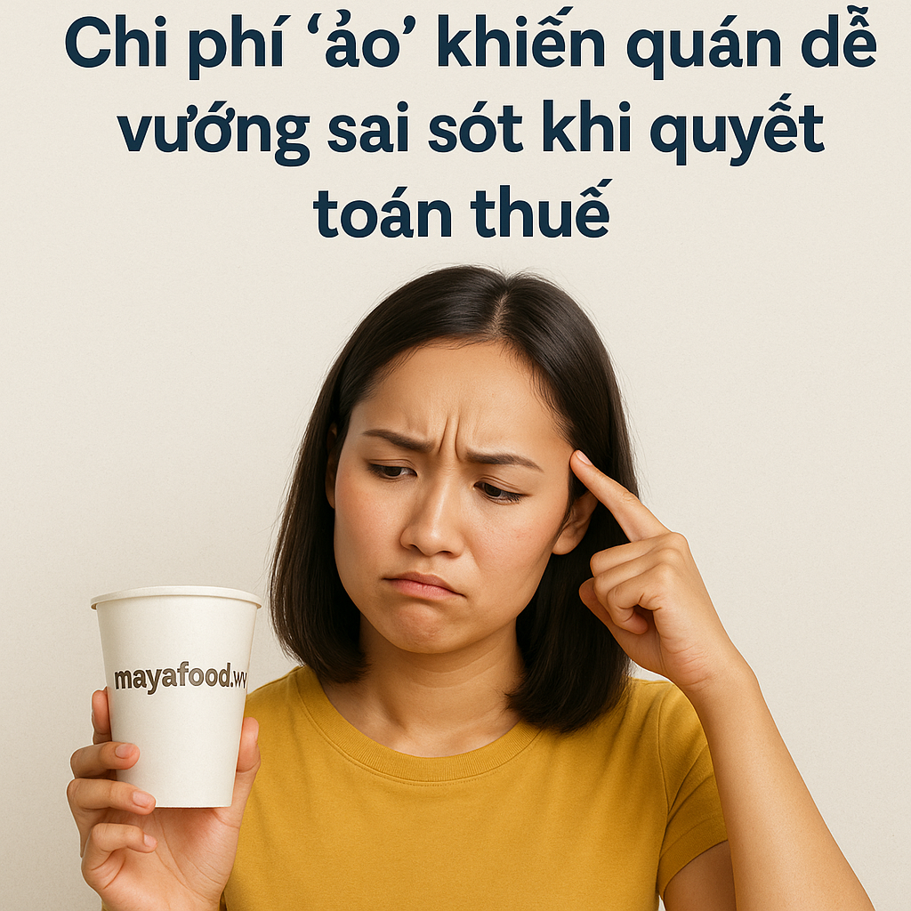 Cốc giấy không có hóa đơn – Chi phí “ảo” khiến quán dễ vướng sai sót khi quyết toán thuế