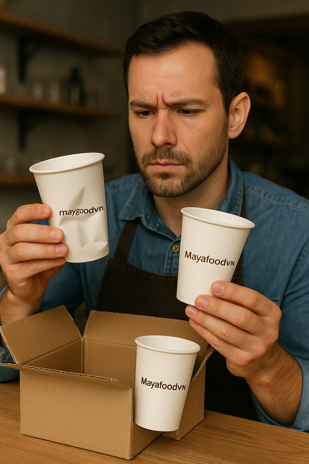 CỐC GIẤY BỊ MÓP KHI VẬN CHUYỂN – DO ĐÂU?