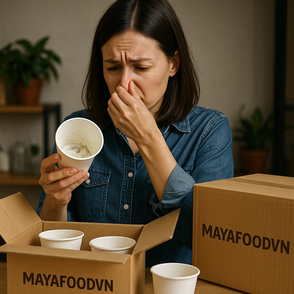 NGUYÊN NHÂN KHIẾN CỐC GIẤY DỄ MỐC VÀ MÙI HÔI KHÓ CHỊU?