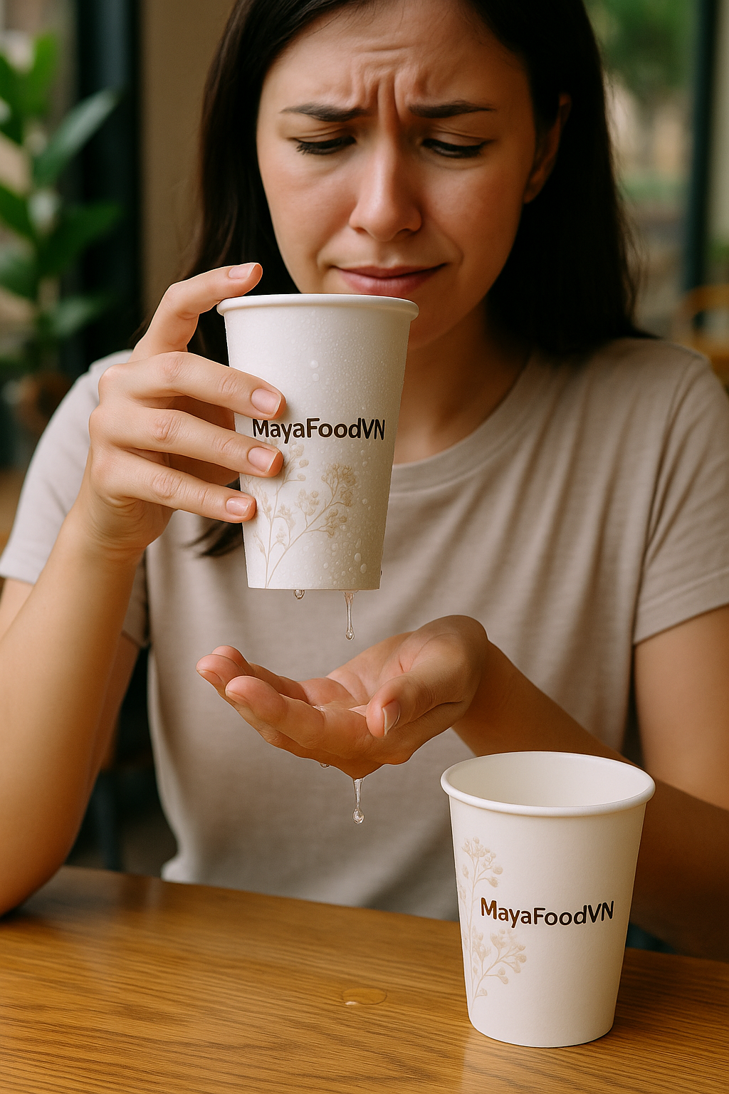 TẠI SAO CỐC GIẤY ĐỰNG LẠNH BỊ ĐỌNG NƯỚC NGOÀI LY?