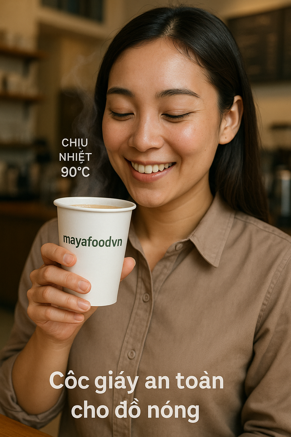 CỐC GIẤY TẠI HÀ NỘI: CÓ DÙNG ĐƯỢC CHO ĐỒ UỐNG NÓNG 90°C HAY KHÔNG?