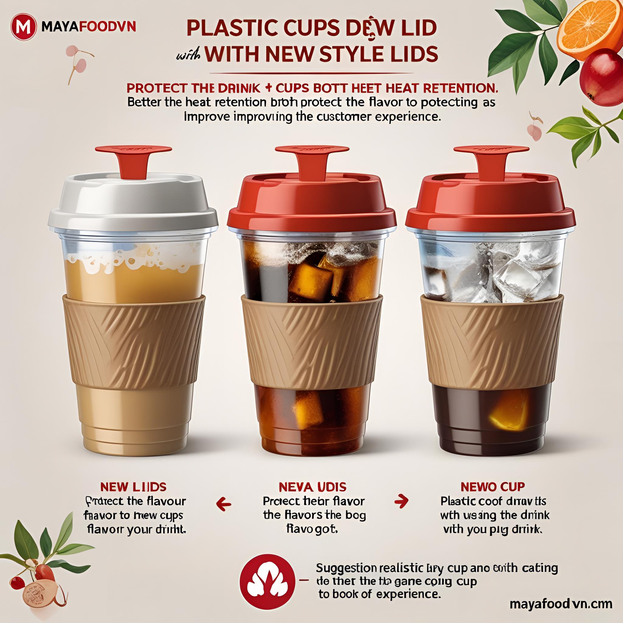 CỐC NHỰA CÓ NẮP KIỂU MỚI – GIỮ NHIỆT TỐT HƠN