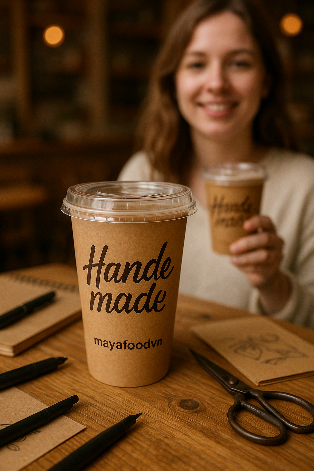 CỐC NHỰA IN CHỮ HANDMADE – CHẤT RIÊNG CỦA QUÁN MIỀN BẮC