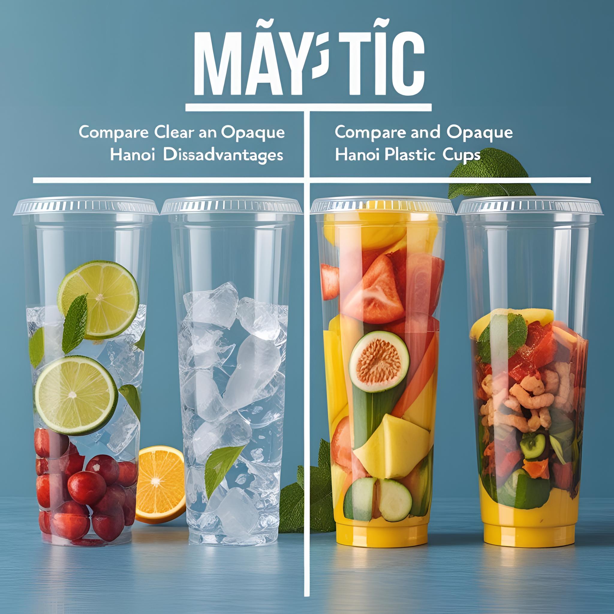 CỐC NHỰA MÀU TRONG HAY MÀU ĐỤC – CÁI NÀO ĐẸP HƠN?