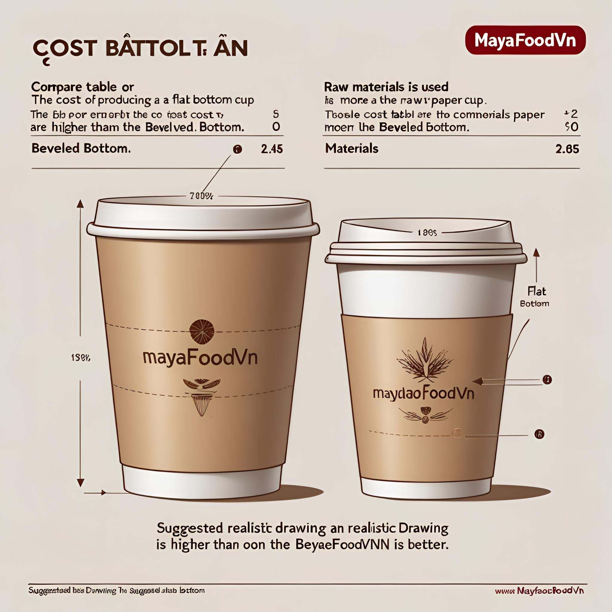 NÊN IN CỐC GIẤY LOẠI ĐÁY BẰNG HAY ĐÁY VÁT?