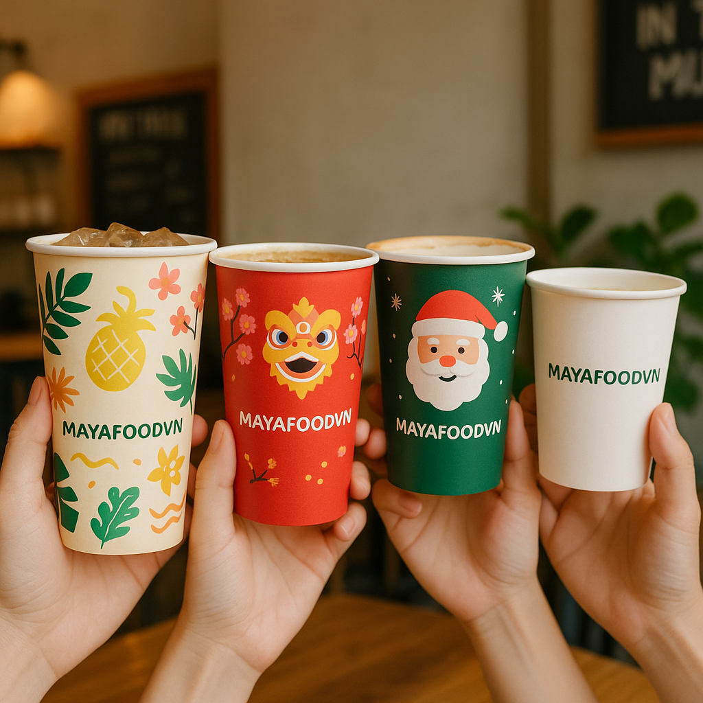 CỐC GIẤY Ở HÀ NỘI IN THEO MÙA – XU HƯỚNG VÀ LỢI ÍCH CHO QUÁN F&B