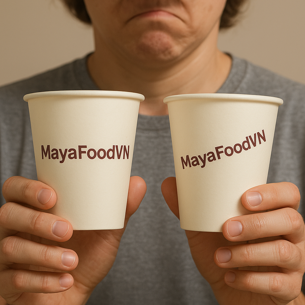 TẠI SAO IN LOGO TRÊN CỐC GIẤY LỆCH VÀI MM LẠI KHIẾN KHÁCH KHÓ CHỊU?