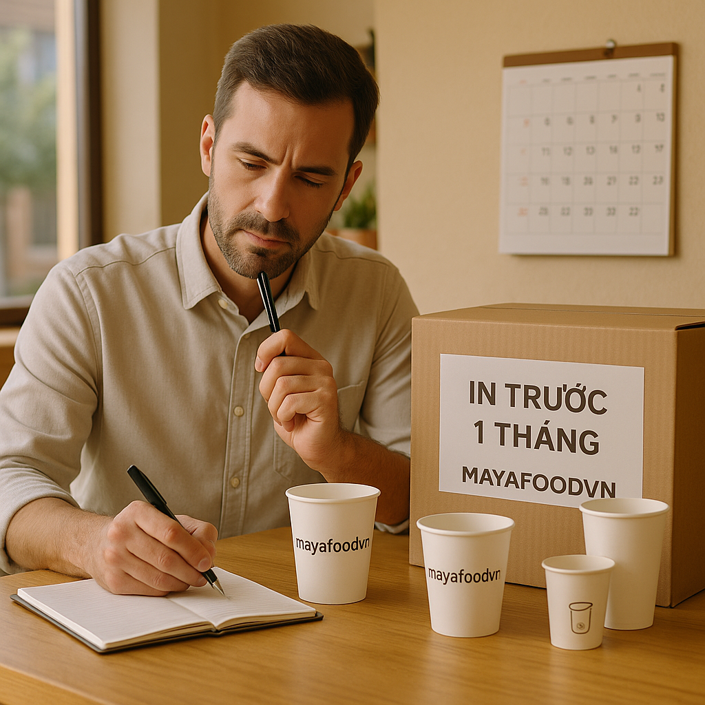 CÓ NÊN IN CỐC GIẤY TRƯỚC 1 THÁNG? CHIA SẺ TỪ CÁC QUÁN MIỀN BẮC