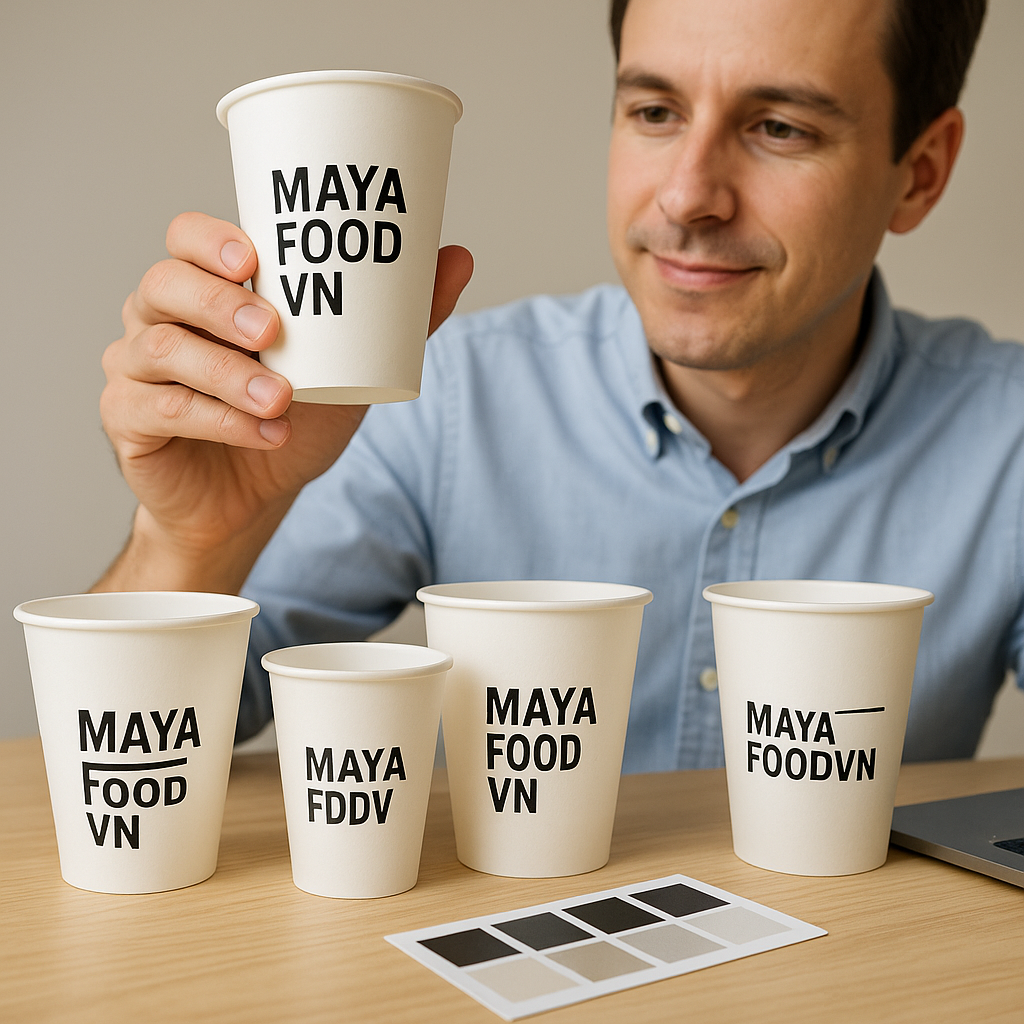 THIẾT KẾ CỐC GIẤY TẠI MIỀN BẮC – LÀM SAO GÂY ẤN TƯỢNG CHỈ VỚI 1 MÀU?