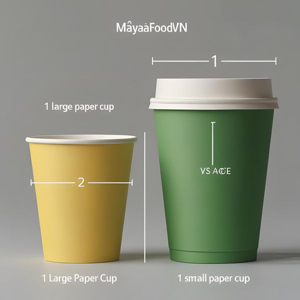 các mẫu cốc giấy khổ lớn 500ml 700ml 1 lít dùng trong ngành F&B