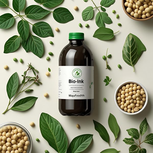 nguyên liệu mực in sinh học cho cốc giấy từ đậu nành và thực vật