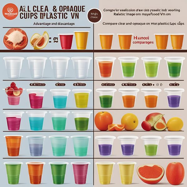 so sánh cốc nhựa hà nội màu trong và màu đục