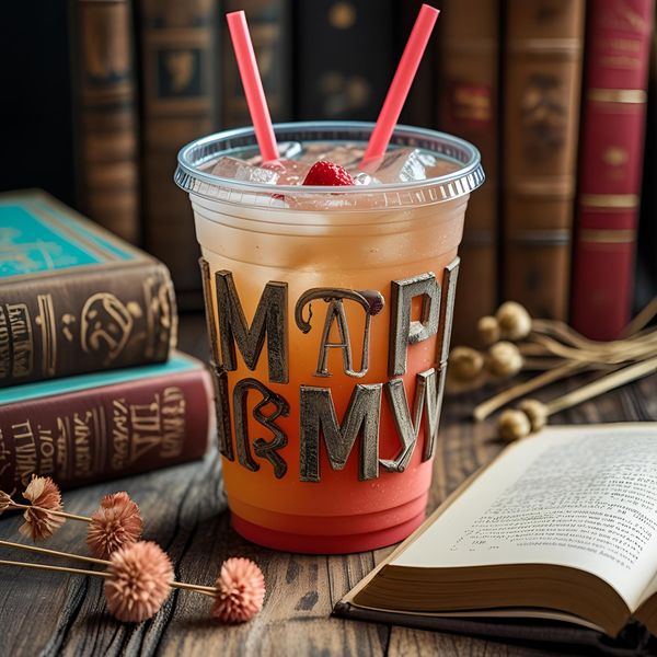 Khách hàng trẻ sử dụng mẫu cốc nhựa đẹp miền bắc tại quán cà phê Hà Nội.