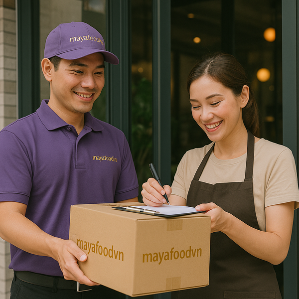 Ly in thương hiệu giúp nhận diện chuỗi F&B – Đơn vị in ly uy tín MayaFoodVN