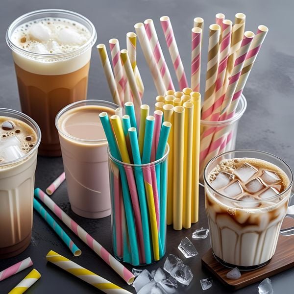 ống hút màu đẹp giúp quán F&B lan tỏa thương hiệu qua check-in