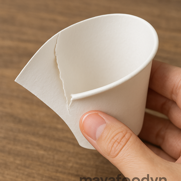 giấy làm cốc giá rẻ mỏng dễ rách khi đựng đồ nóng