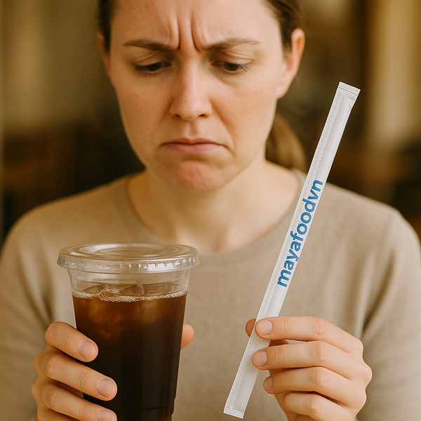 ống hút giấy mềm gây khó chịu cho khách hàng