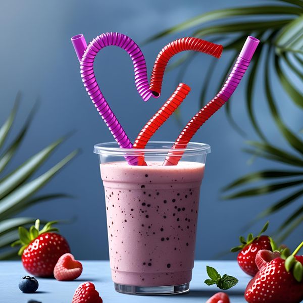 Ống hút sáng tạo hình xoắn độc lạ cho khách hàng trẻ.