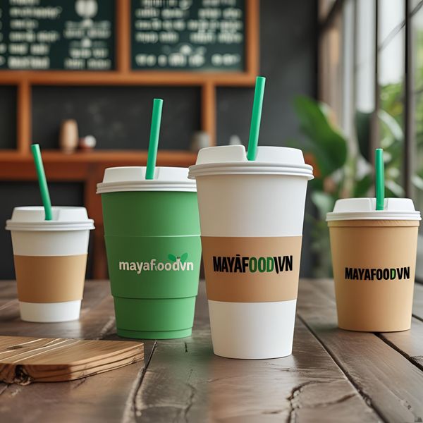 cốc nhựa có ống hút đính kèm tiện lợi cho quán trà sữa Hà Nội