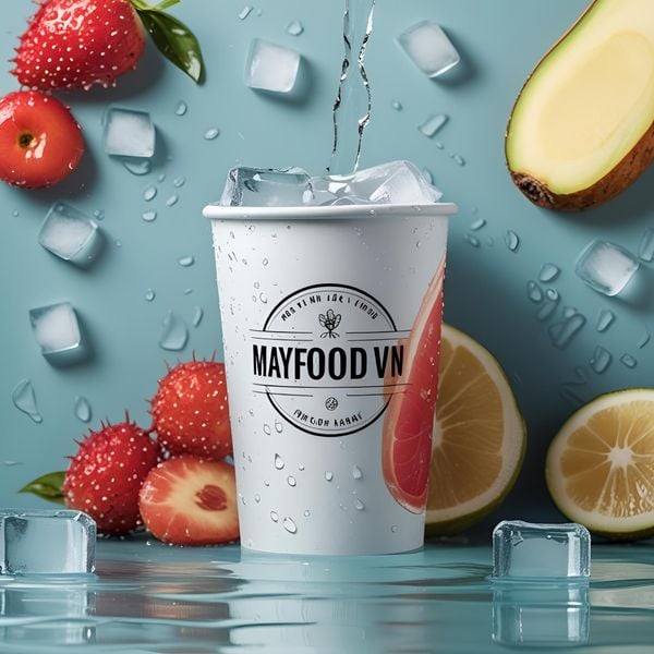 kiểm tra khả năng chống nước của cốc giấy in logo