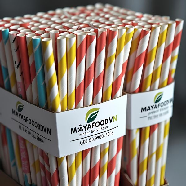 “Mua ống hút giấy giá rẻ uy tín tại Hà Nội – giao hàng nhanh từ Mayafoodvn”