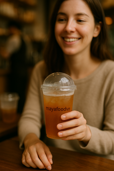 cốc nhựa PET giữ lạnh tốt cho mùa hè miền Bắc