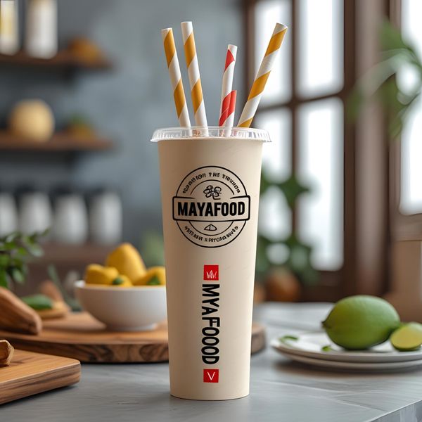 ống hút bọc màng phù hợp takeaway và giao hàng online