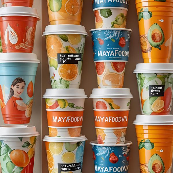 cốc giấy in logo từ Mayafoodvn làm quà tặng marketing thân thiện môi trường