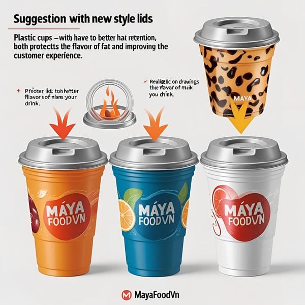 cốc nhựa PET PP an toàn thực phẩm Mayafoodvn