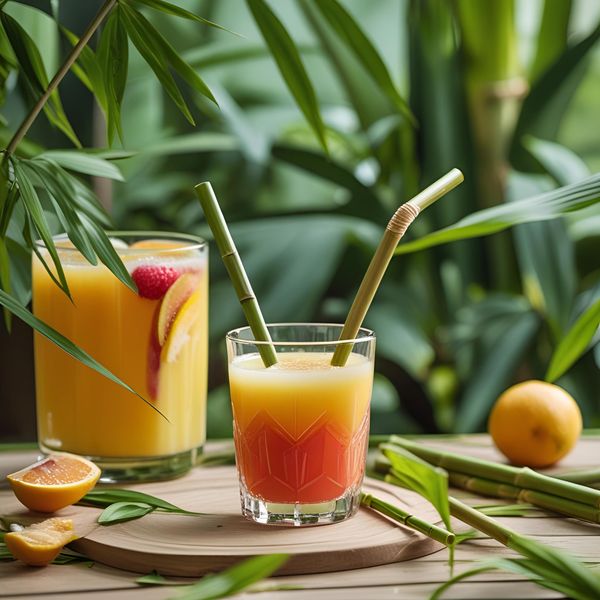 Ống hút tre tự nhiên tạo điểm nhấn thẩm mỹ và thu hút khách hàng check-in.