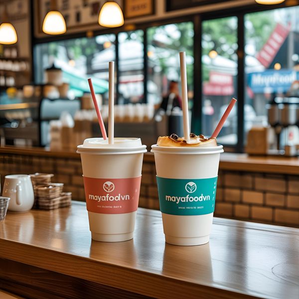 ống hút giấy chống thấm nước Mayafoodvn đạt chứng nhận FSC