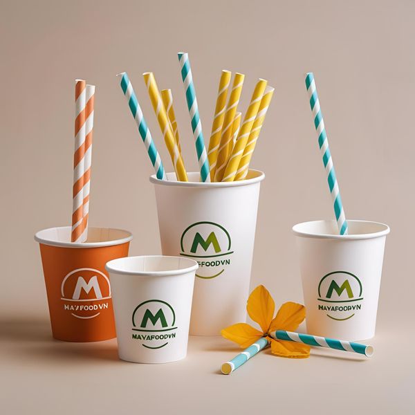 Ống hút đặc biệt in logo giúp tăng thẩm mỹ và nhận diện thương hiệu.