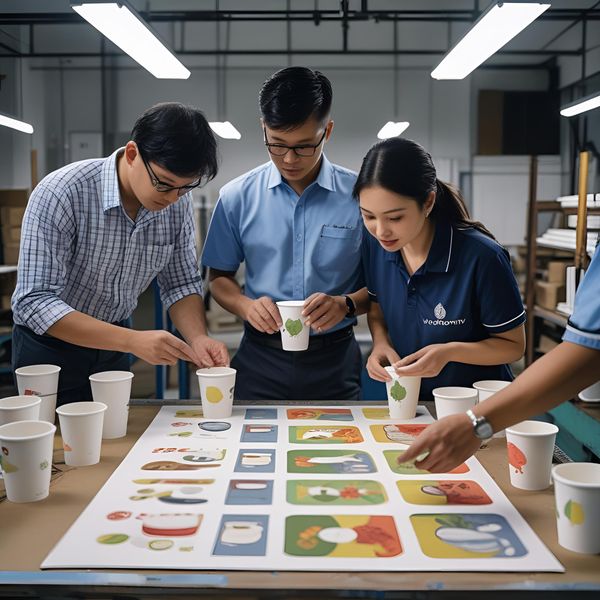 quy trình thiết kế và kiểm tra mẫu in cốc giấy miền Bắc chuyên nghiệp