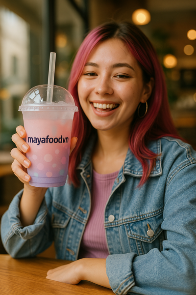 cốc nhựa đổi màu khi lạnh thu hút giới trẻ miền Bắc