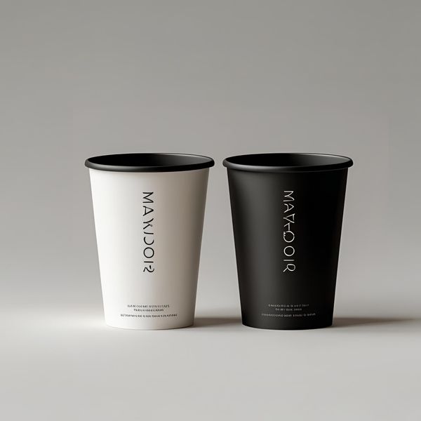 cốc giấy in 1 màu tại miền Bắc gây ấn tượng tối giản