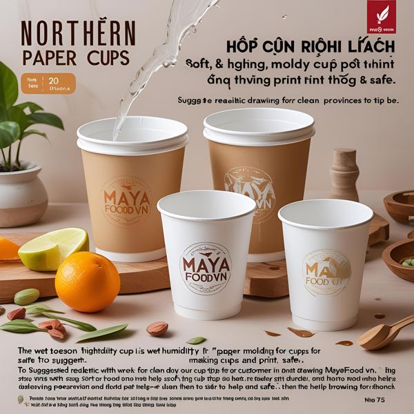 cốc giấy miền Bắc hút ẩm mùa nồm mayafoodvn