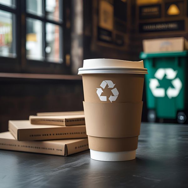 cốc giấy miền Bắc dùng một lần nhưng có thể tái chế