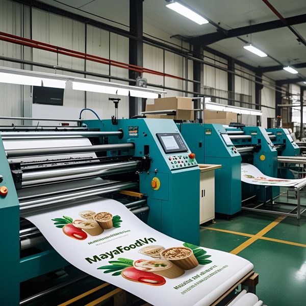 xưởng in cốc giấy Hà Nội hiện đại tại MAYAFOODVN