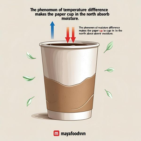 cấu trúc giấy khiến cốc giấy miền Bắc hút ẩm
