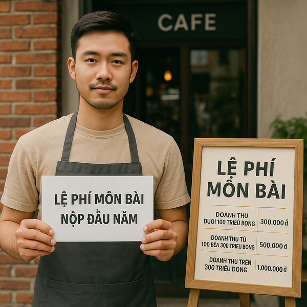 Lệ phí môn bài cho cá nhân, hộ kinh doanh và doanh nghiệp trong lĩnh vực F&B